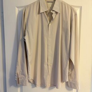 Emporio Armani Men's Light Beige Dress Shirt